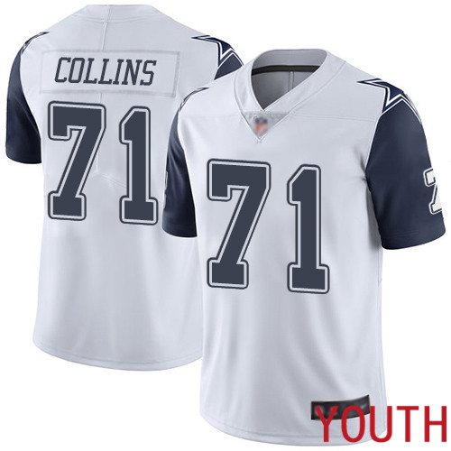 Youth Dallas Cowboys Limited White La el Collins 71 Rush Vapor Untouchable NFL Jersey
